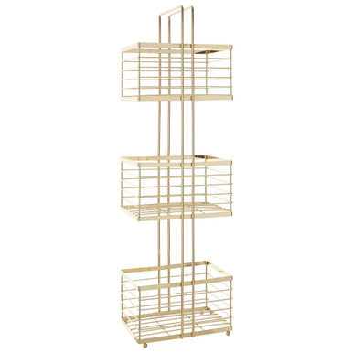 Dara Gold Rectangular Storage Caddy