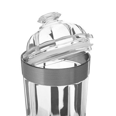 Guan Medium Silver Acrylic Storage Jar