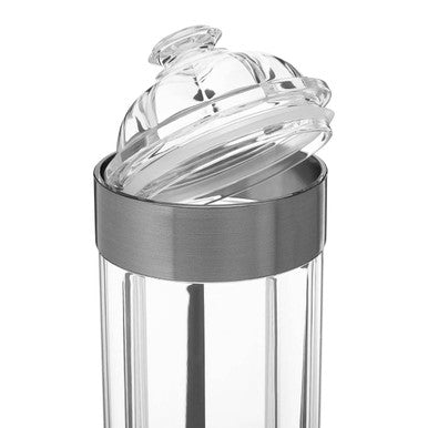 Guan Large Silver Acrylic Storage Jar