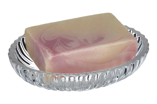 Ticino Brittany Clear Glass Soap Dish