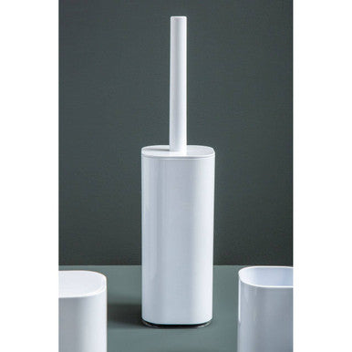 Ando White Acrylic Toilet Brush Holder