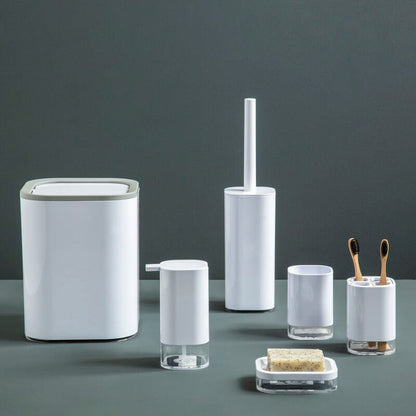 Ando White Acrylic Waste Bin