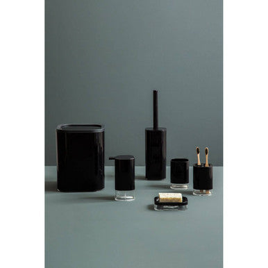 Ando Black Acrylic Toilet Brush Holder