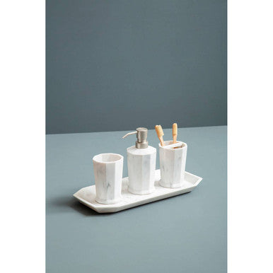 Riviera Two Compartment Toothbrush Holder
