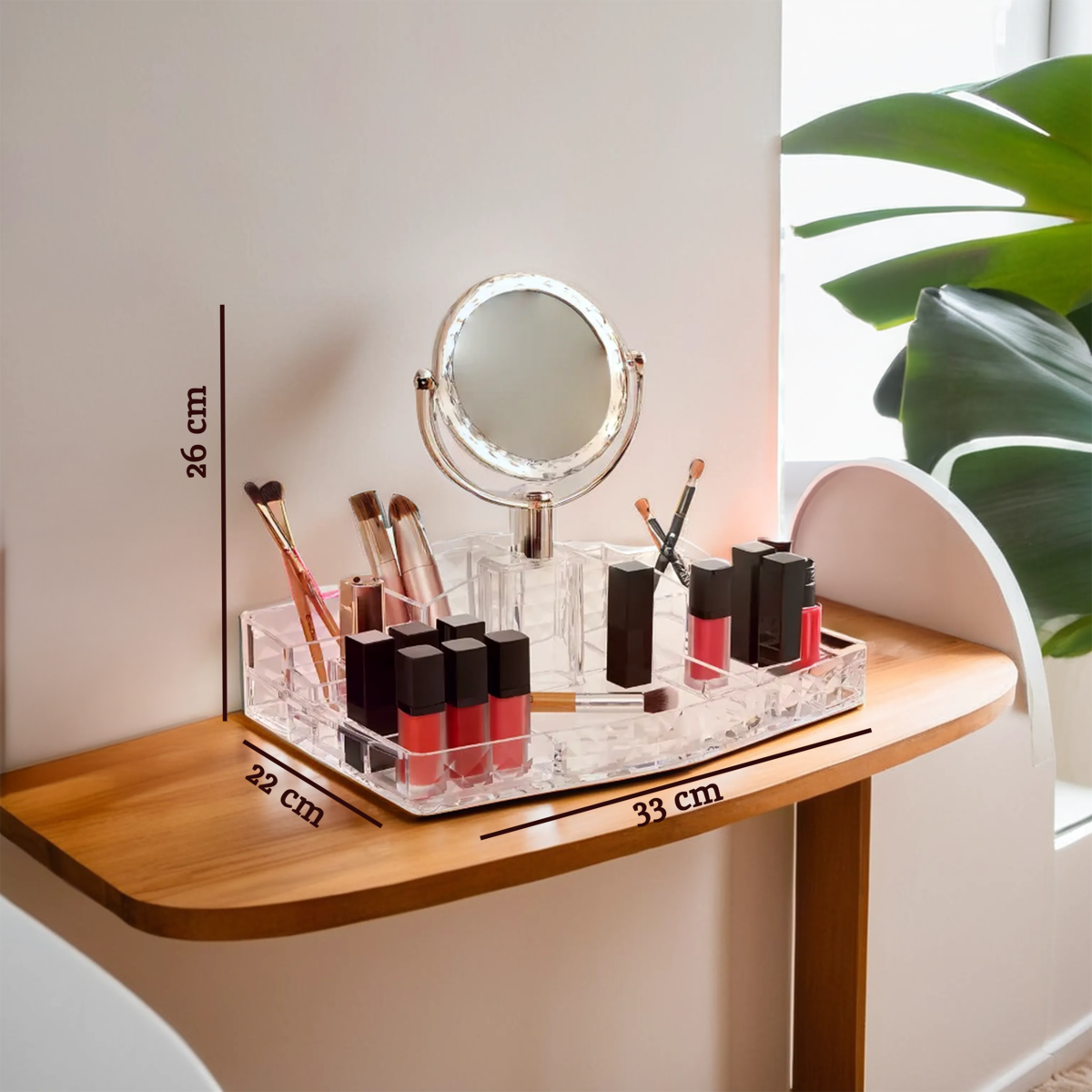 Cosmetic Organiser with a Mirror | Beauly