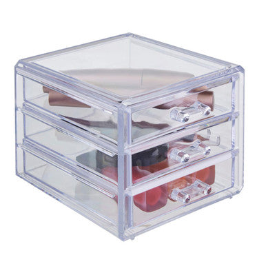 Beauty Cosmetic Organiser With 3 Drawers