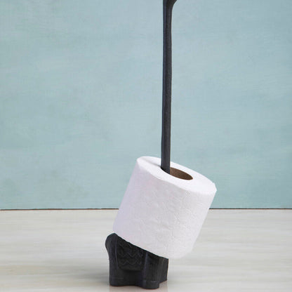 Fauna Grey Finish Llama Toilet Roll Holder