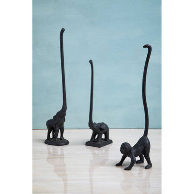 Fauna Grey Finish Monkey Toilet Roll Holder