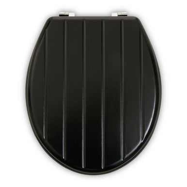 Brooks Black Panel Effect Toilet Seat