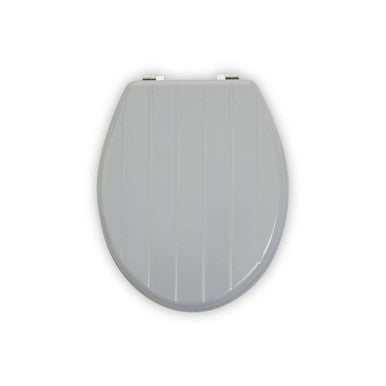 Brooks Grey Panel Effect Toilet Seat