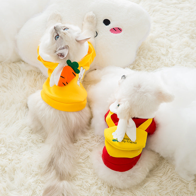 Fashion Cute Cartoon Pet Autumn And Winter Clothes