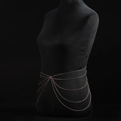 Simple Chain Tassel Body Chain Women