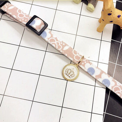 Lightly Adjustable Pet Accessories Sweet Floral Collar