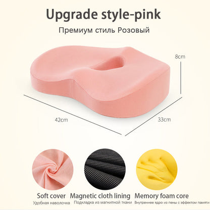 ErgoComfort Car Lumbar Support Cushion Set – Memory Foam Back & Seat