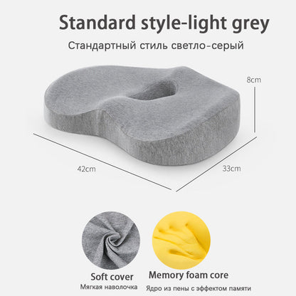 ErgoComfort Car Lumbar Support Cushion Set – Memory Foam Back & Seat