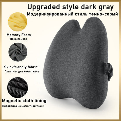 ErgoComfort Car Lumbar Support Cushion Set – Memory Foam Back & Seat