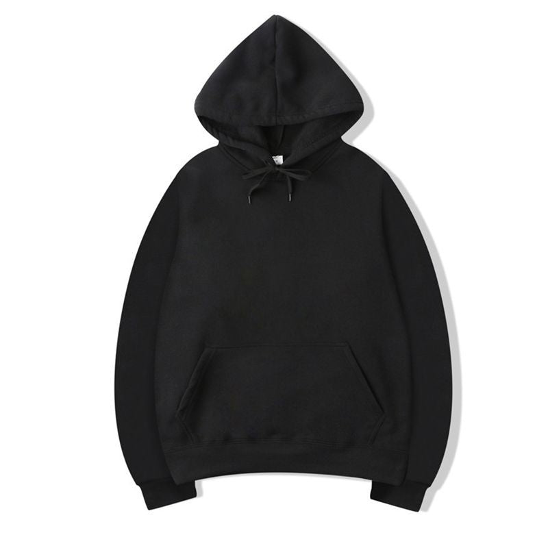 Men's Solid Color Fleece Pullover Sweater