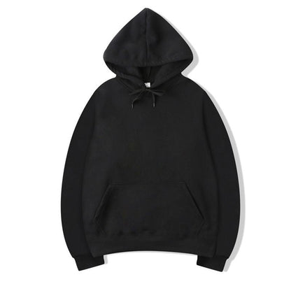 Men's Solid Color Fleece Pullover Sweater
