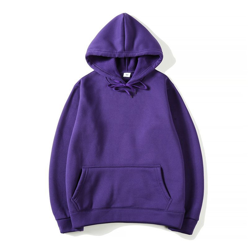 Men's Solid Color Fleece Pullover Sweater
