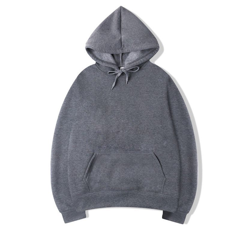 Men's Solid Color Fleece Pullover Sweater