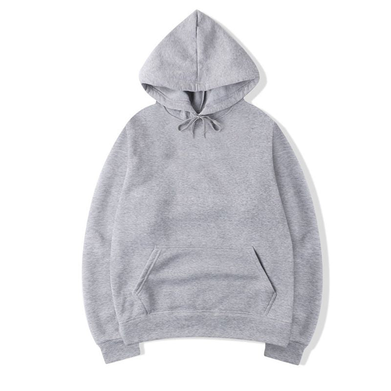 Men's Solid Color Fleece Pullover Sweater