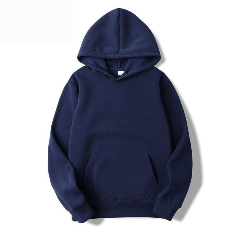 Men's Solid Color Fleece Pullover Sweater