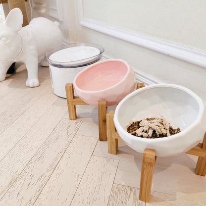 Ceramic Cat Food Bowl Protects The Cervical Spine