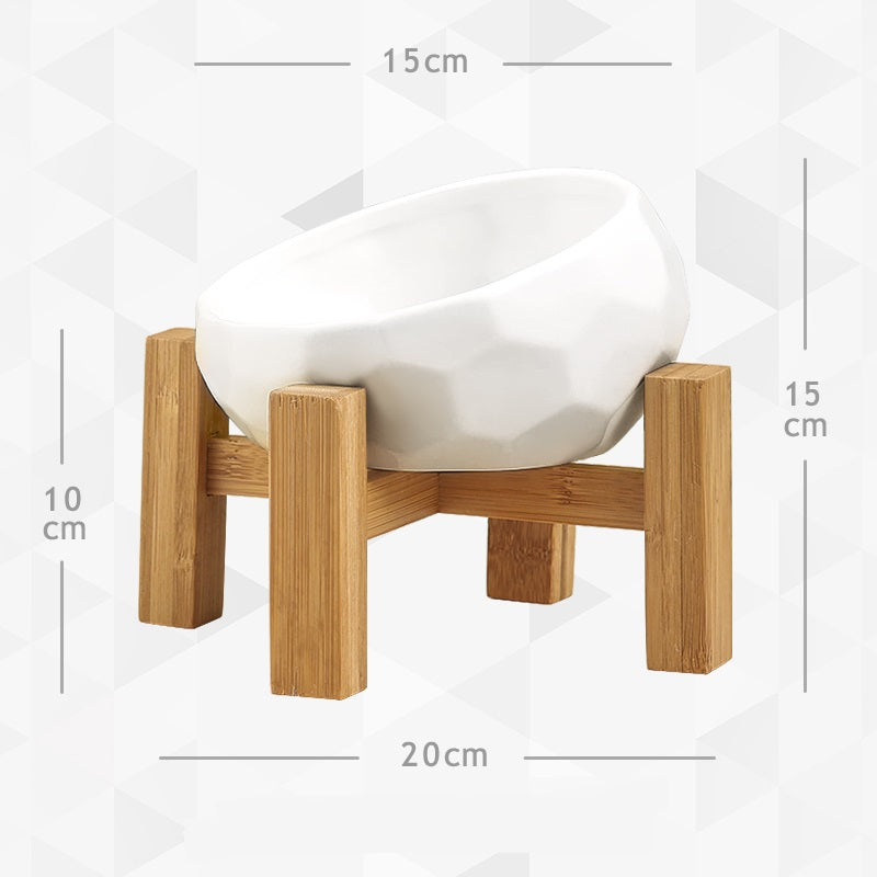 Ceramic Cat Food Bowl Protects The Cervical Spine