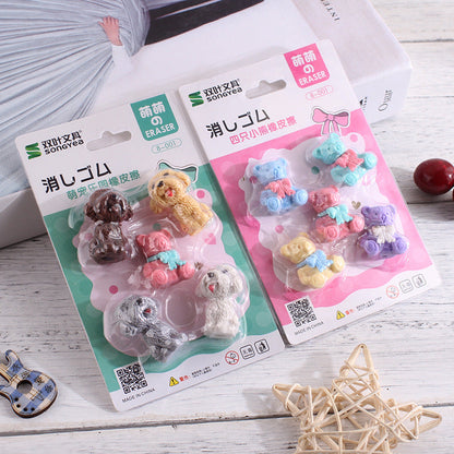 Children'S Day Gift Creative Eraser Set Gift Box Engineering Vehicle Model Primary School Student Stationery Prize Wholesale