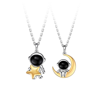 Roaming Planet Men's and Women's Clavicle Chain Pendant Valentine's Day Gift