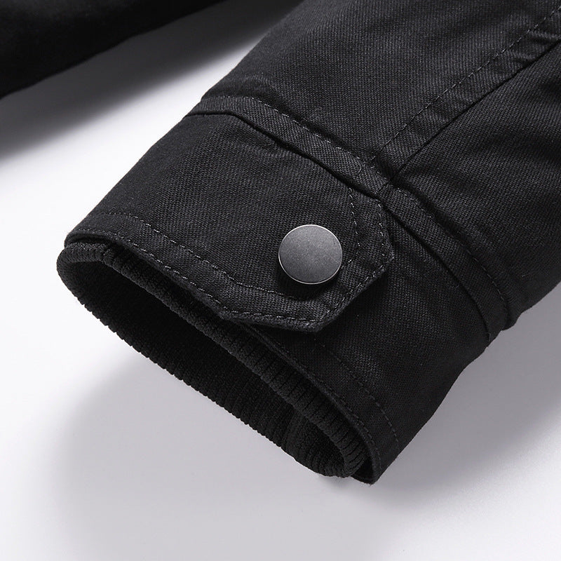 Men's mid-length padded trench coat