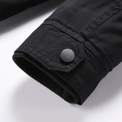Men's mid-length padded trench coat