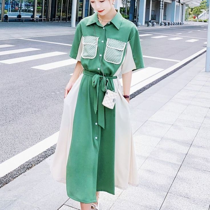 Dress Women''s Summer French Style Long Design Sense