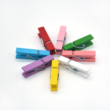 Mini Photo Photo Wooden Clip