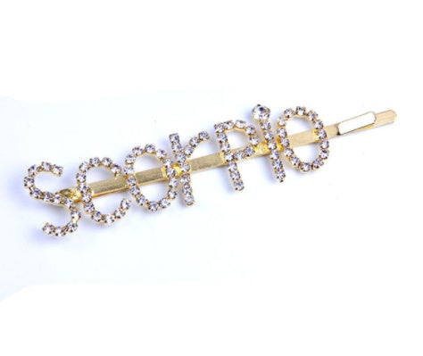 Constellation Word Clip English Character DIY Hairpin Hair Accessories Personalized Custom Wholesale