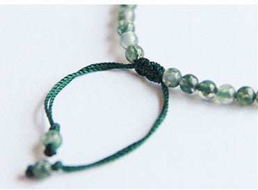 Natural Aquatic Agate Girls' Day Gift Crystal Bracelet