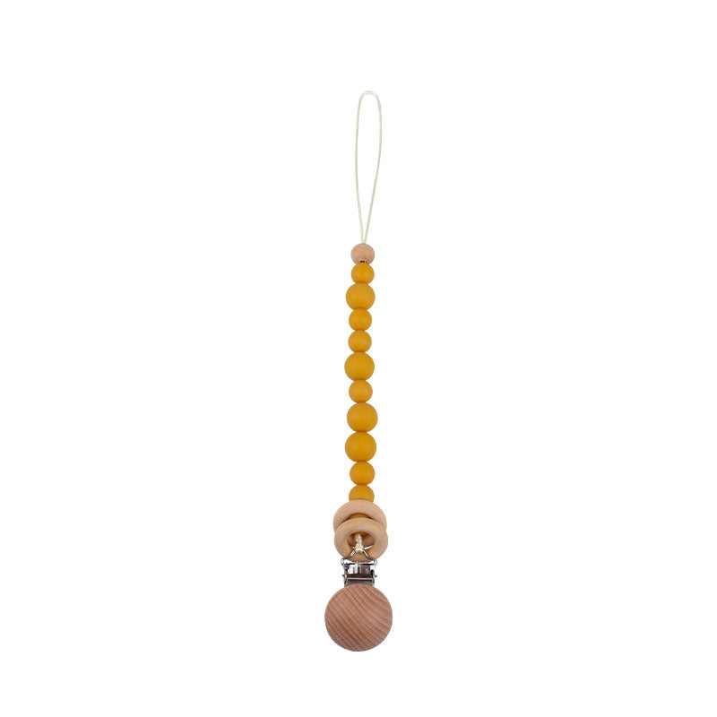 Baby Products Soothing Beech Wood Clip Pacifier Chain