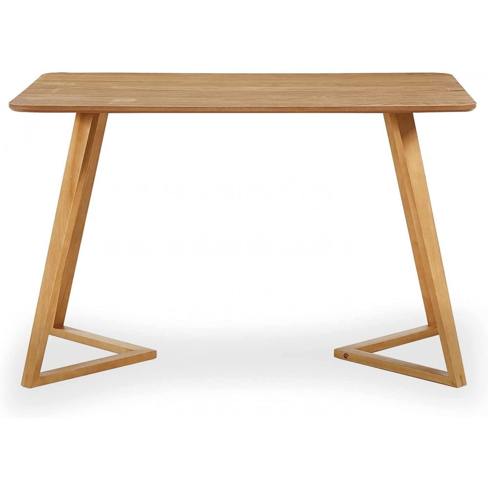 Dallas Scandinavian-inspired Dining Table -Easy Clean Wooden Table Top with Wooden Legs