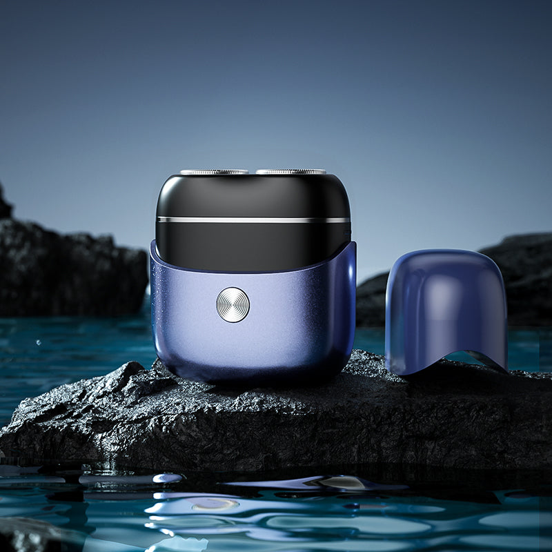 Mini electric shaver with full body water washing and dual head magnetic shaver for men portable for home use