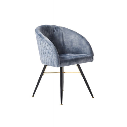 Vittorio LUX Velvet Dining Chair with Metal Legs - Perfect for Dining Room Living Room