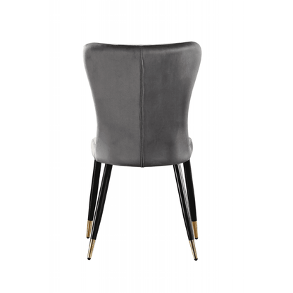 New York LUX Velvet Dining Chair with Metal Legs - Scandinavian Inspired