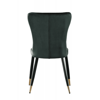 New York LUX Velvet Dining Chair with Metal Legs - Scandinavian Inspired