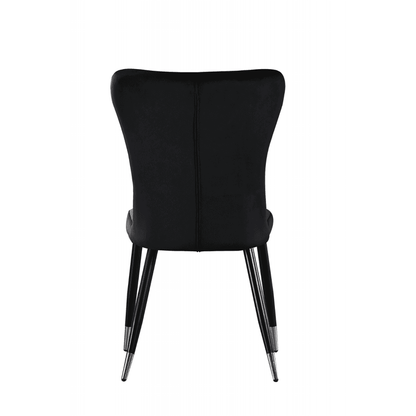 New York LUX Velvet Dining Chair with Metal Legs - Scandinavian Inspired