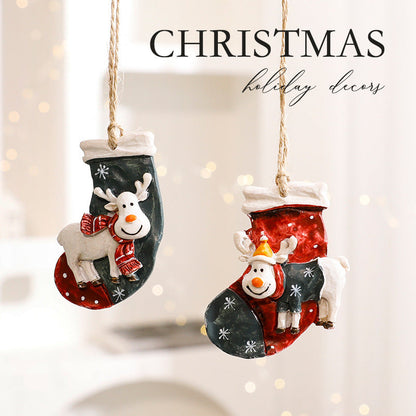 Christmas Decorations Cartoon Elk Ornaments