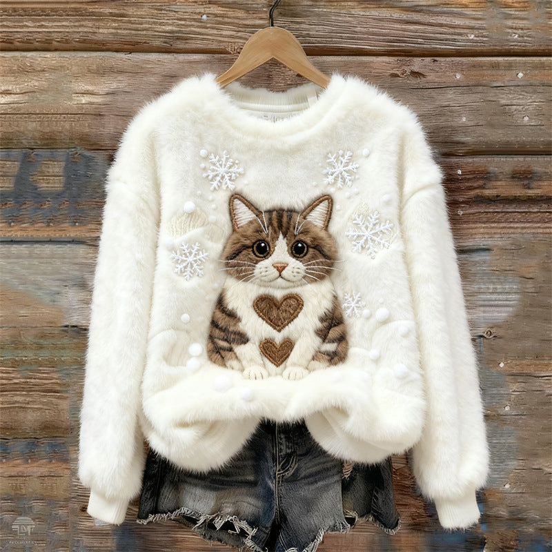 Women's Thick Fleece Hoodie With Multiple Patterns And A Personalized Style