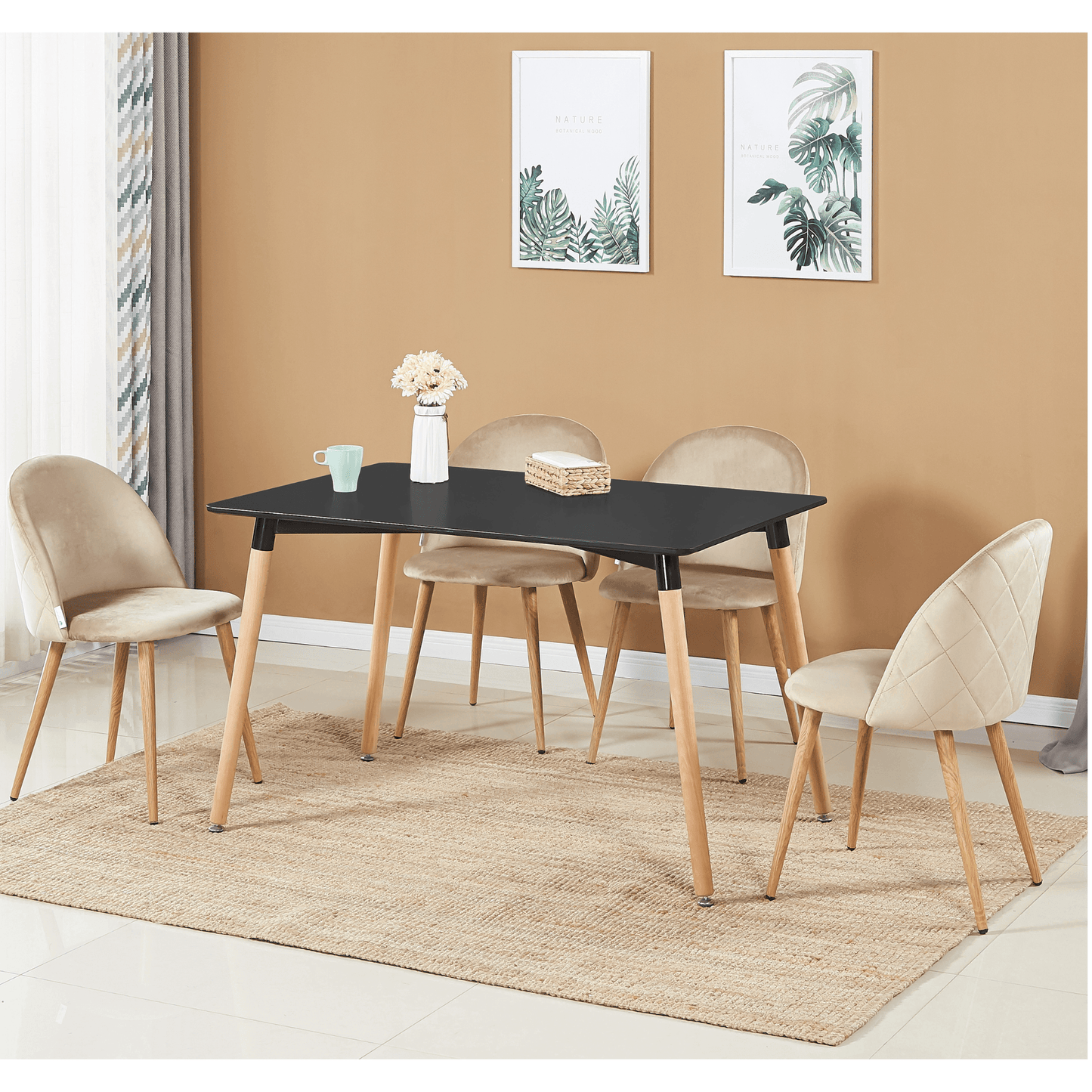 Lucia Velvet Dining Chair Or Dressing Table Chair