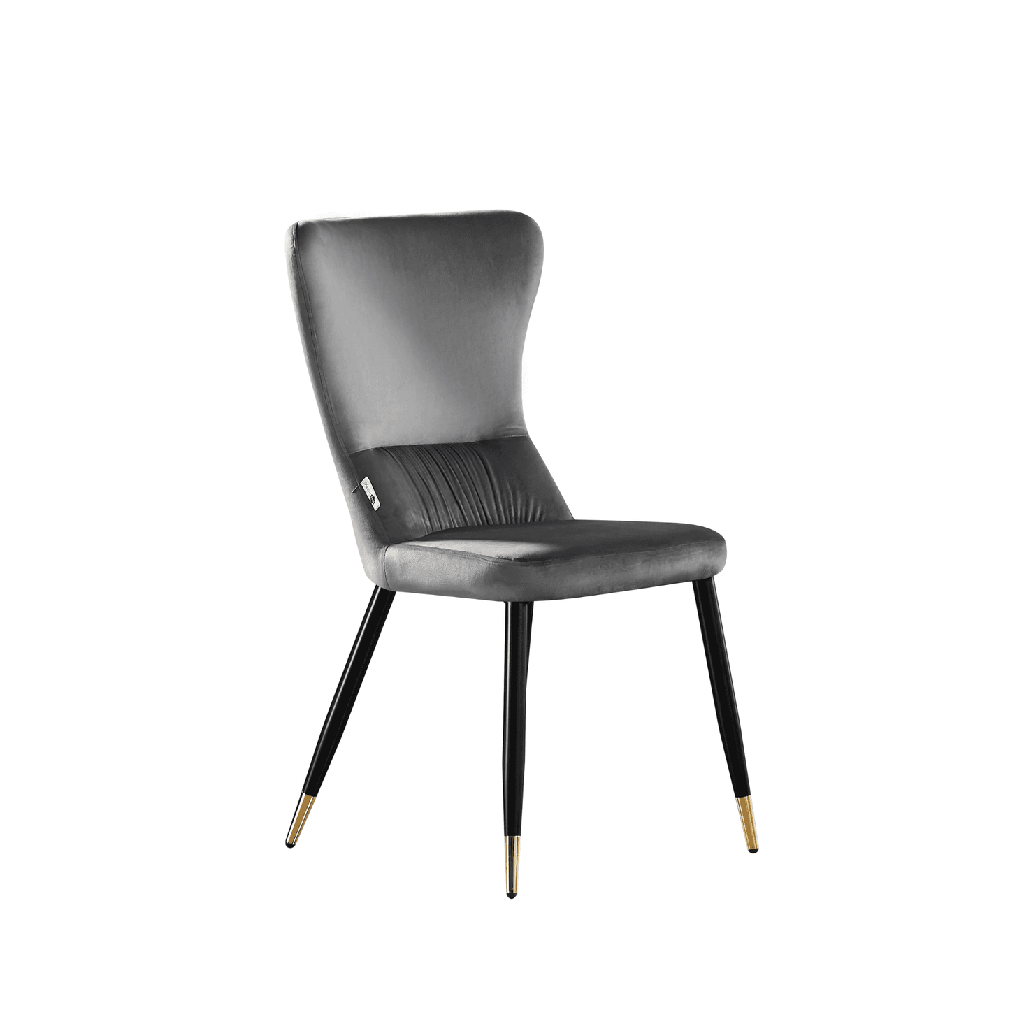 New York LUX Velvet Dining Chair with Metal Legs - Scandinavian Inspired