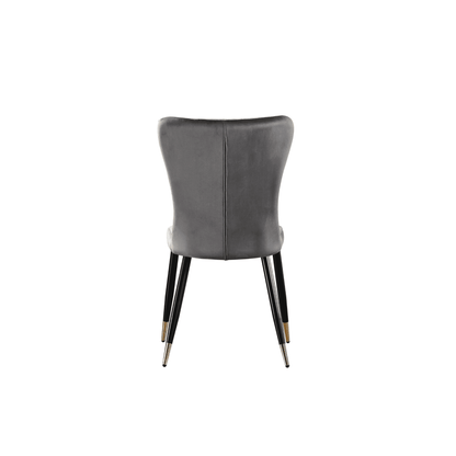 New York LUX Velvet Dining Chair with Metal Legs - Scandinavian Inspired