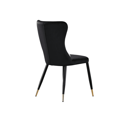 New York LUX Velvet Dining Chair with Metal Legs - Scandinavian Inspired