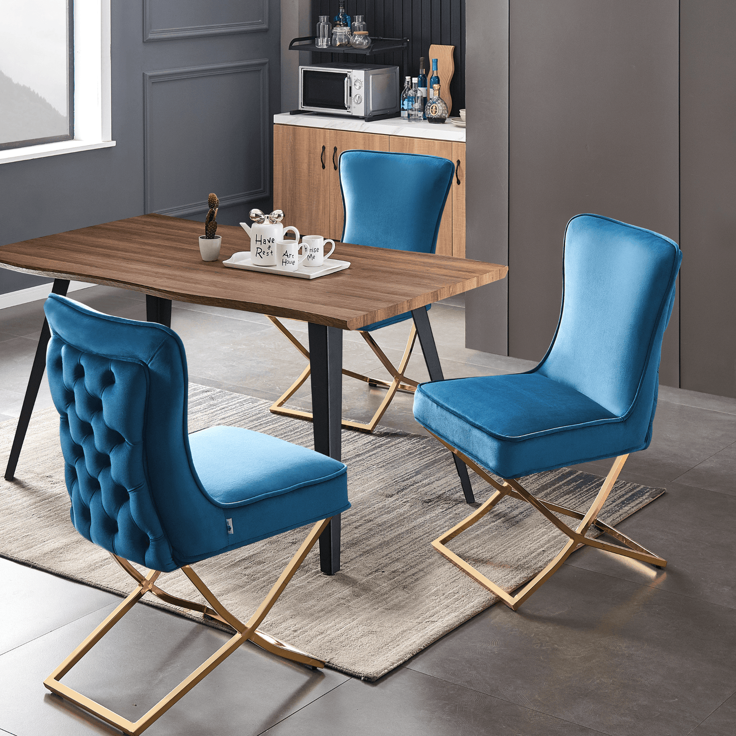 Trafalgar Velvet Dining Chair